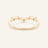 Irena Curved Diamond Wedding Band