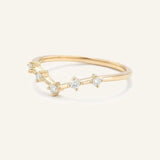 Irena Curved Diamond Wedding Band