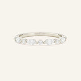 Wrenna Marquise and Round Diamond Wedding Band