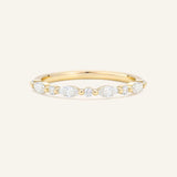 Wrenna Marquise and Round Diamond Wedding Band