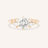 Elestren Round Cluster Diamond Engagement Ring