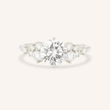 Elestren Round Cluster Diamond Engagement Ring