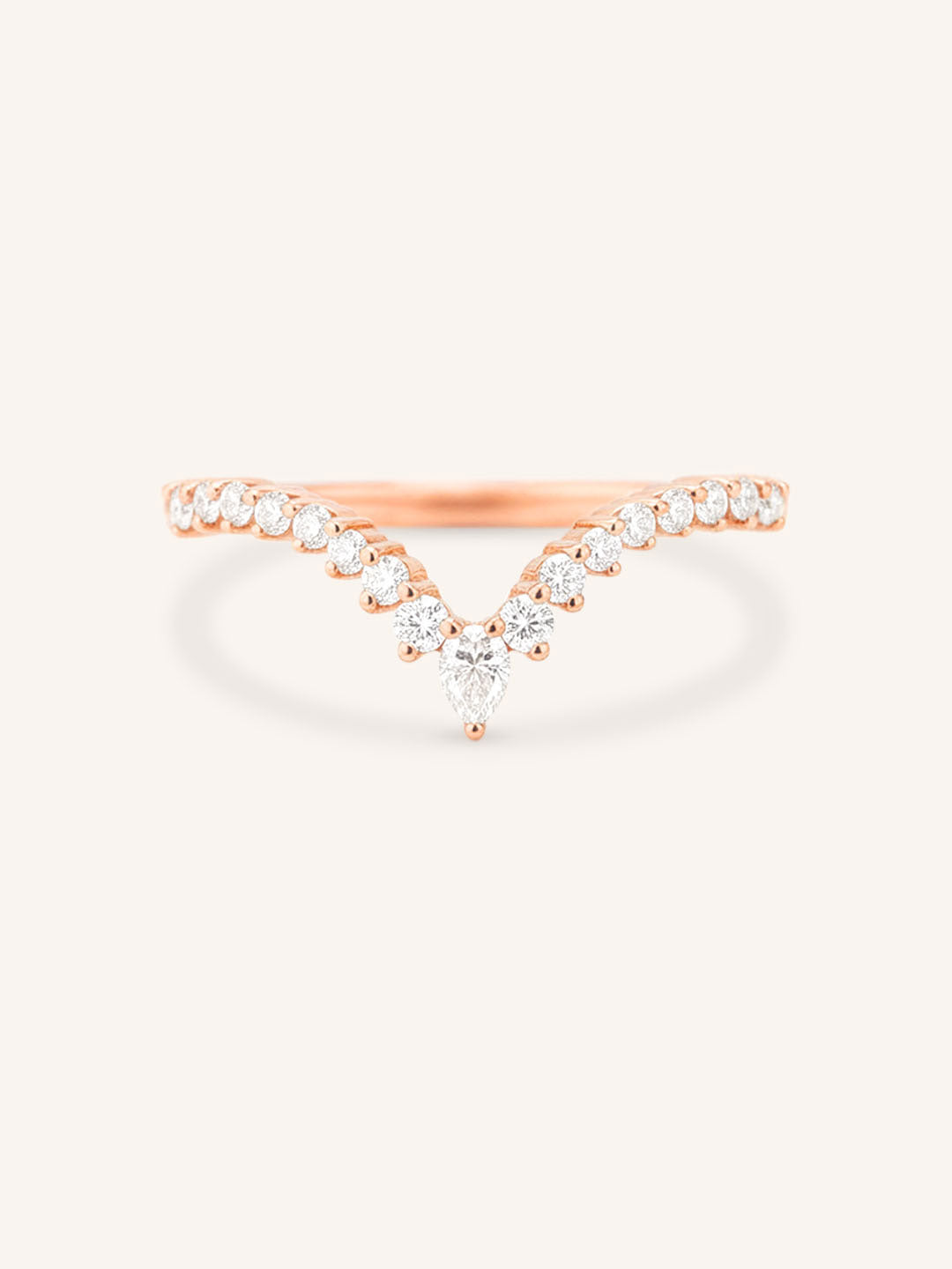 Arabelle Diamond Curved Wedding Band