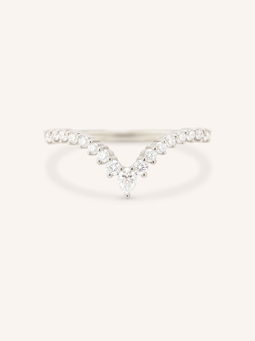 Arabelle Diamond Curved Wedding Band
