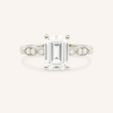 Della Emerald Cut Diamond Engagement Ring