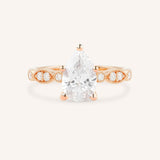 Della Pear Cut Diamond Engagement Ring