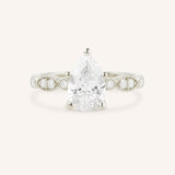 Della Pear Cut Diamond Engagement Ring