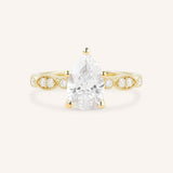 Della Pear Cut Diamond Engagement Ring