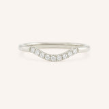 Vista Curved Diamond Wedding Band