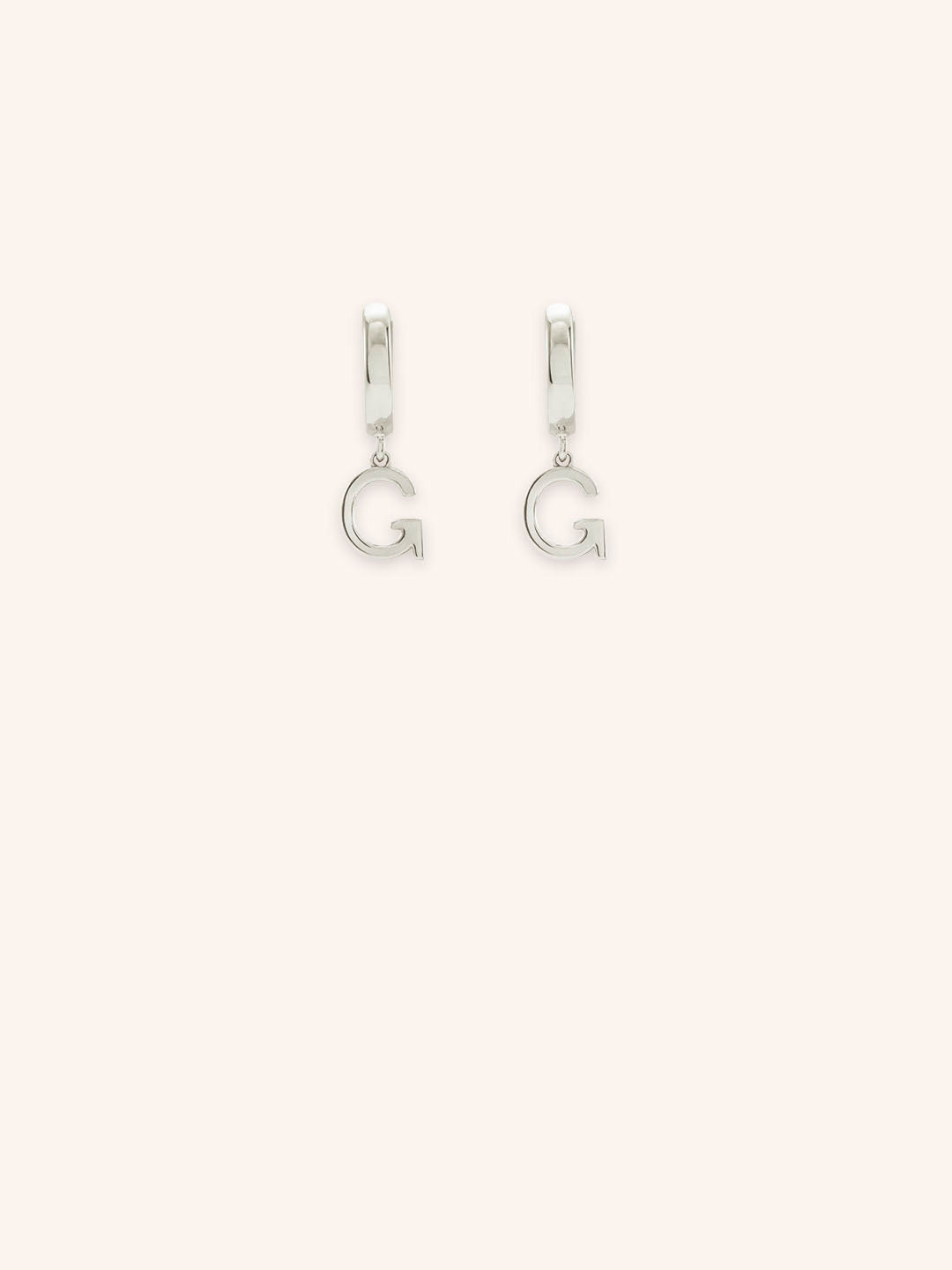 Initial "G" Huggie Earrings