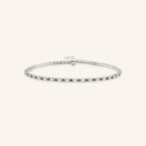 Lyra Blue Sapphire Diamond Bracelet