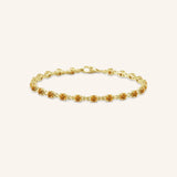 Evlyn Citrine Tennis Bracelet