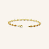 Evlyn Citrine Tennis Bracelet