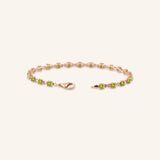 Evlyn Peridot Tennis Bracelet