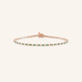 Lyra Emerald Diamond Bracelet