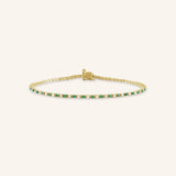 Lyra Emerald Diamond Bracelet