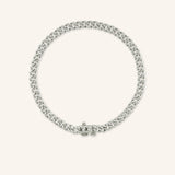 4.25mm Gold Link Diamond Chain Bracelet