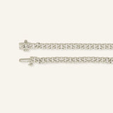 4.25mm Gold Link Diamond Chain Bracelet