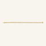 4.25mm Gold Link Diamond Chain Bracelet