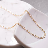 Gold Paperclip Necklace