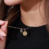 Sophia Cable Chain Bead Necklace
