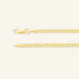 2.35mm Gold Curb Chain Necklace