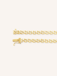 4mm Gold Panther Chain Necklace