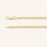 3mm Gold Curb Chain Bracelet