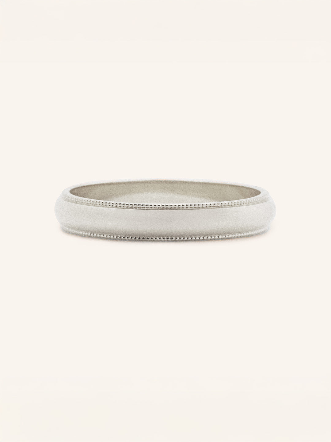 Half Round Milgrain Wedding Band 3MM