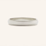 Half Round Milgrain Wedding Band 3MM