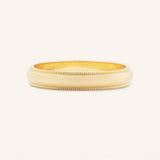 Half Round Milgrain Wedding Band 3MM