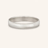 Half Round Milgrain Wedding Band 4MM