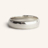 Half Round Milgrain Wedding Band 5MM