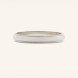 Half Round Milgrain Wedding Band 2.5MM