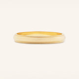 Half Round Milgrain Wedding Band 2.5MM