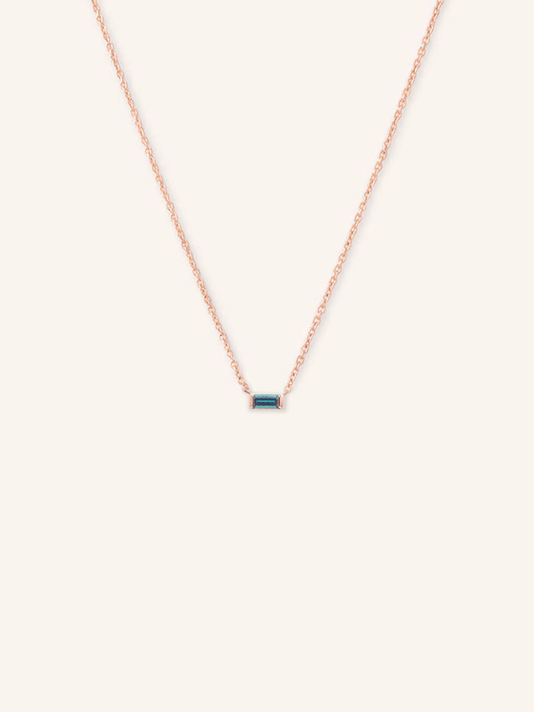 GEMMA Baguette Alexandrite Necklace