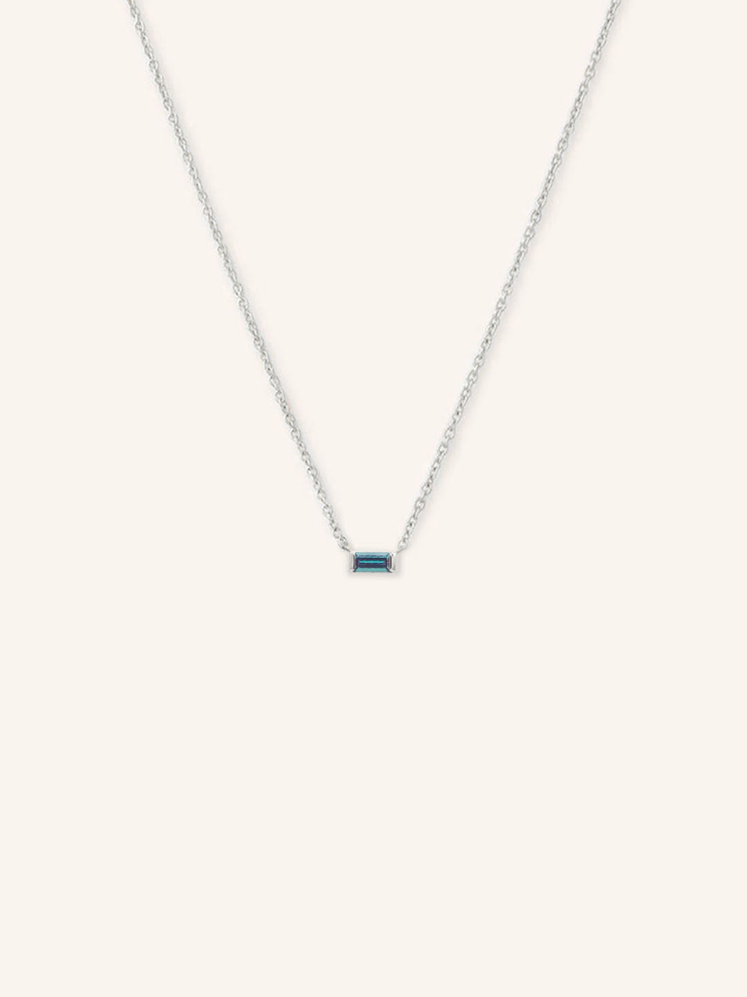 GEMMA Baguette Alexandrite Necklace