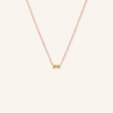 GEMMA Baguette Citrine Necklace