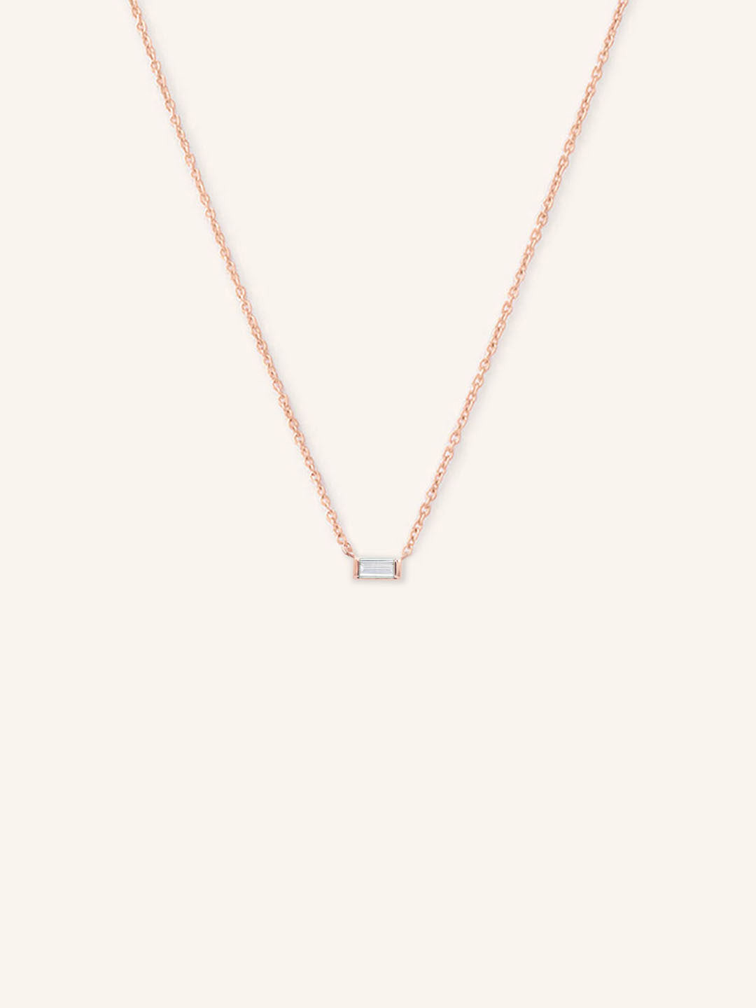 GEMMA Baguette Moissanite Necklace