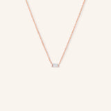 GEMMA Baguette Moissanite Necklace