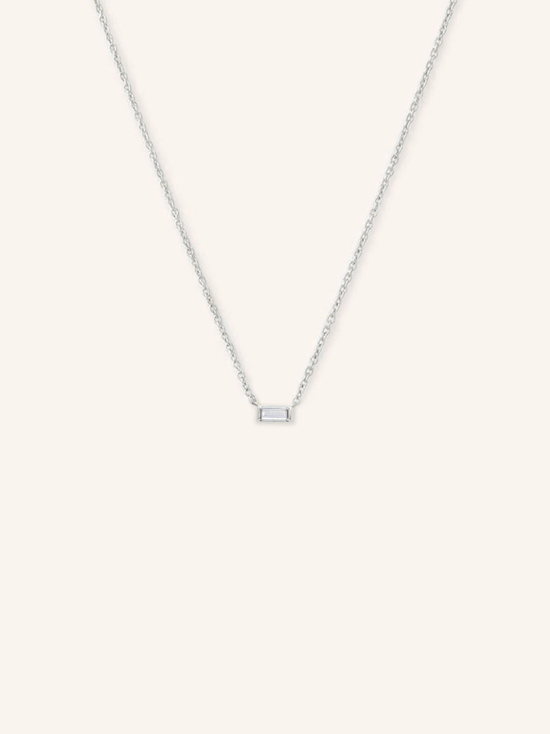 GEMMA Baguette Moissanite Necklace