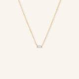 GEMMA Baguette Moissanite Necklace