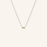 GEMMA Baguette Peridot Necklace