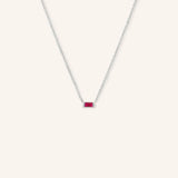 GEMMA Baguette Ruby Necklace