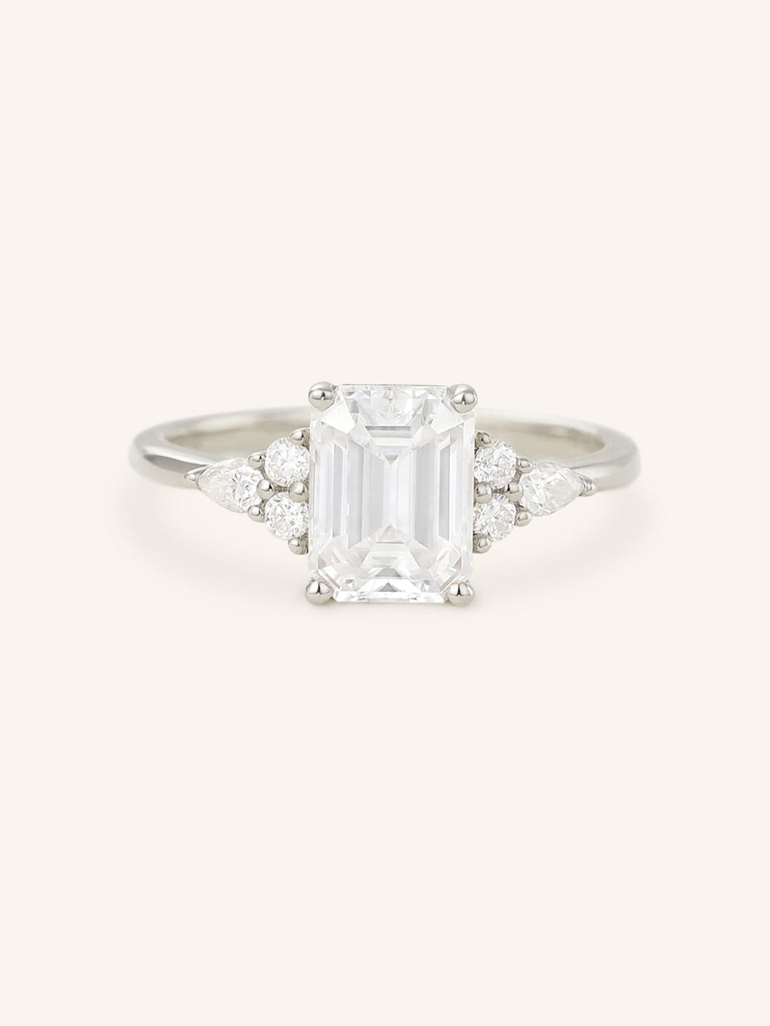 Nalani Emerald Cut Diamond Engagement Ring