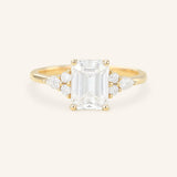 Nalani Emerald Cut Diamond Engagement Ring