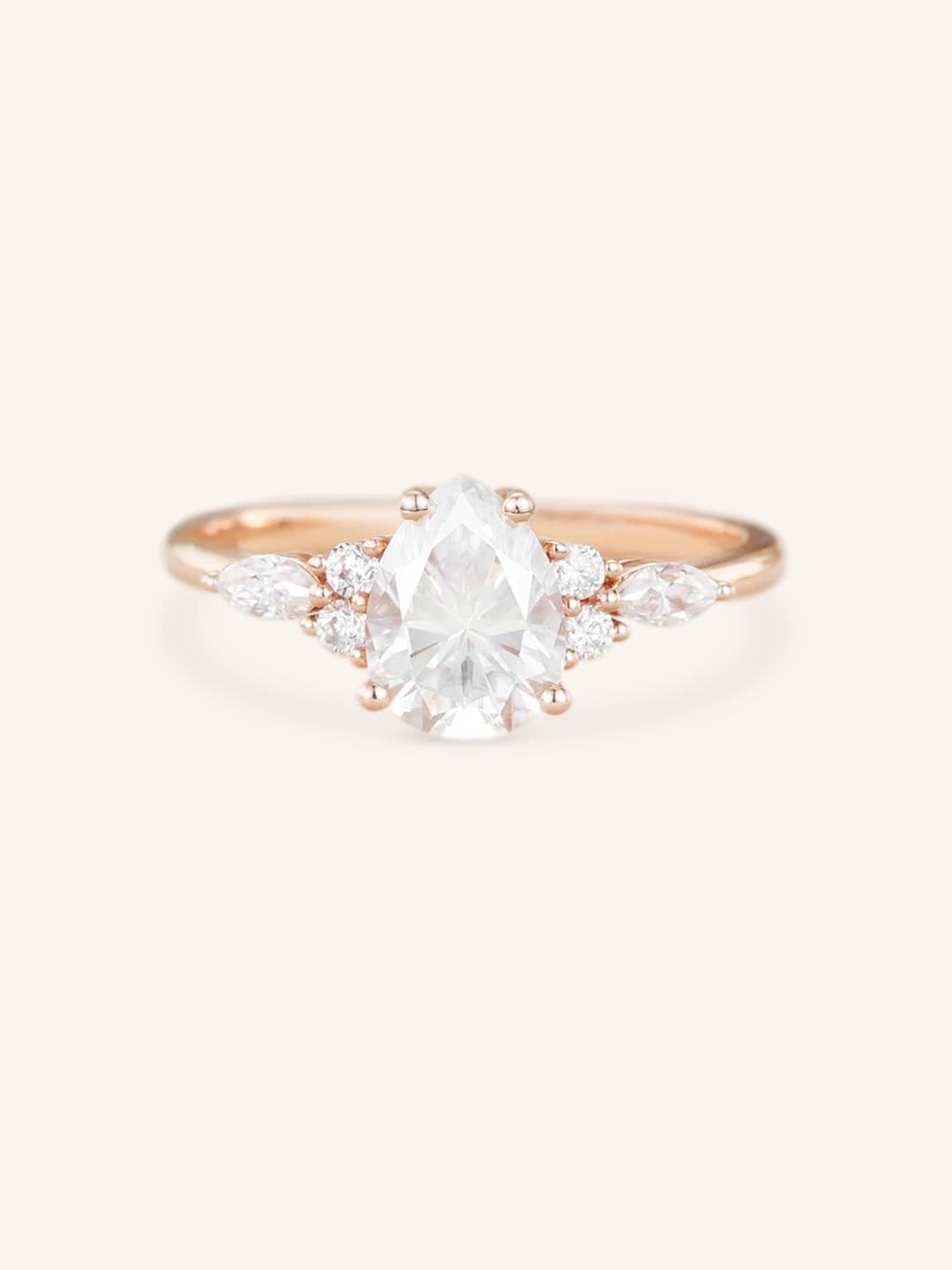 Nalani Pear Cut Diamond Engagement Ring