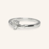 Little Claddagh Heart Diamond Ring