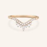Wenham Diamond Curved Stacking Wedding Band