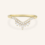 Wenham Diamond Curved Stacking Wedding Band